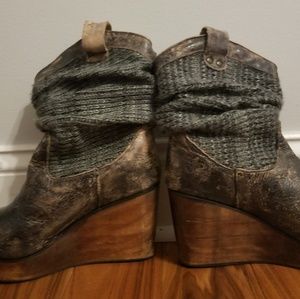 Bed Stu boot wedges US 7.5
